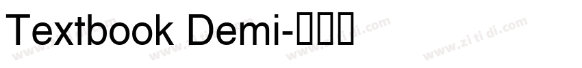 Textbook Demi字体转换